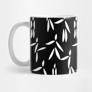 People stick figure pattern in black and white Mug